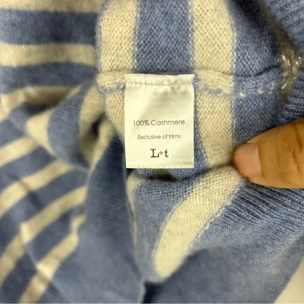 LABEL+thread Women's Cashmere Prep Star Vee sweater size XS